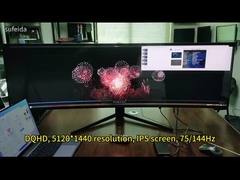 49 cali 5K 75hz LCD LED Skrzywiony Monitor PC Komputer Monitory do gier