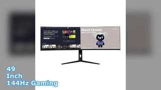49-calowy monitor do gier 144 Hz immersyjny wyświetlacz