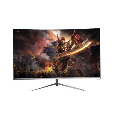 Biały komputer grający w trybie LED 27 cali Skrzywiony monitor 165hz 1920 x 1080