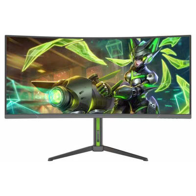 34-calowy ultraszeroki skrzywiony monitor LCD o podświetleniu LED 180Hz Poziom odświeżenia IPS Panel HD Funkcje USB Komputer do gier Desktop Laptop