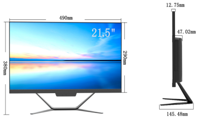 21.5 cali Industrial Touch Monitor 1920x1080 250cd/m2 Odpowiedź 4 ms